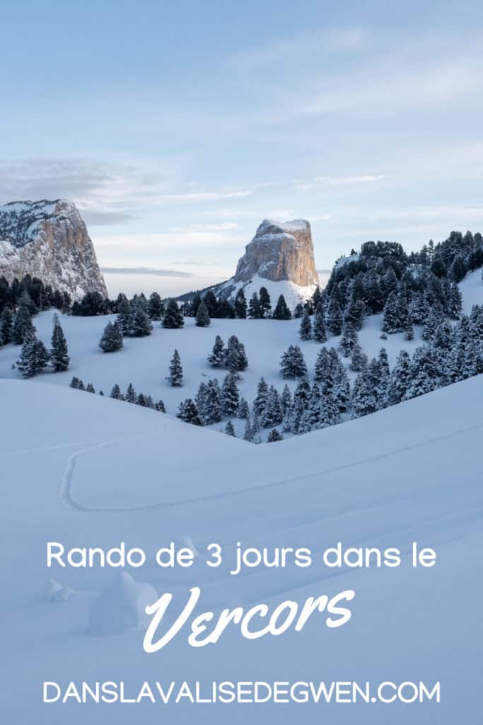 randonnée vercors 3 jours trek hiver