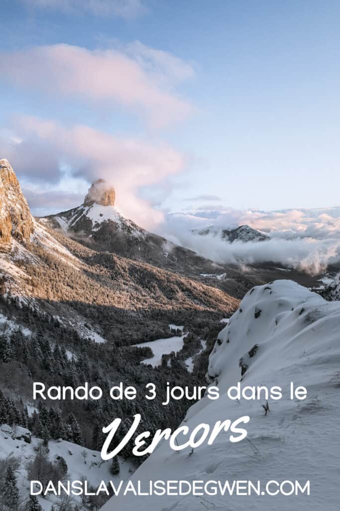 randonnée vercors 3 jours trek hiver